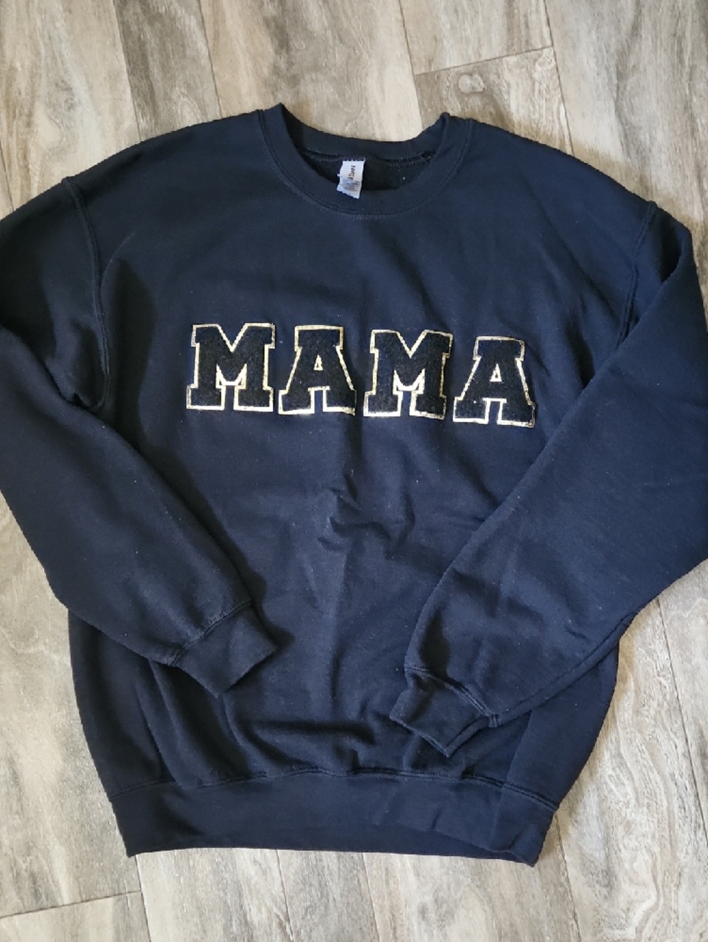 Black 'MAMA' Crewneck Sweatshirt - Picture 2 of 2